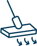 Floor cleaning icon.